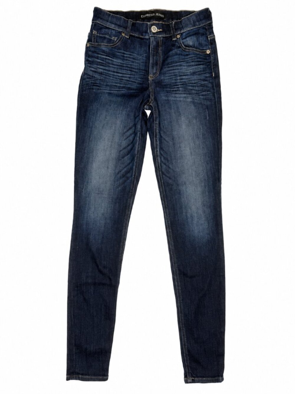Express Legging High Rise Jeans Size 2R Dark Wash Skinny Stretch Denim